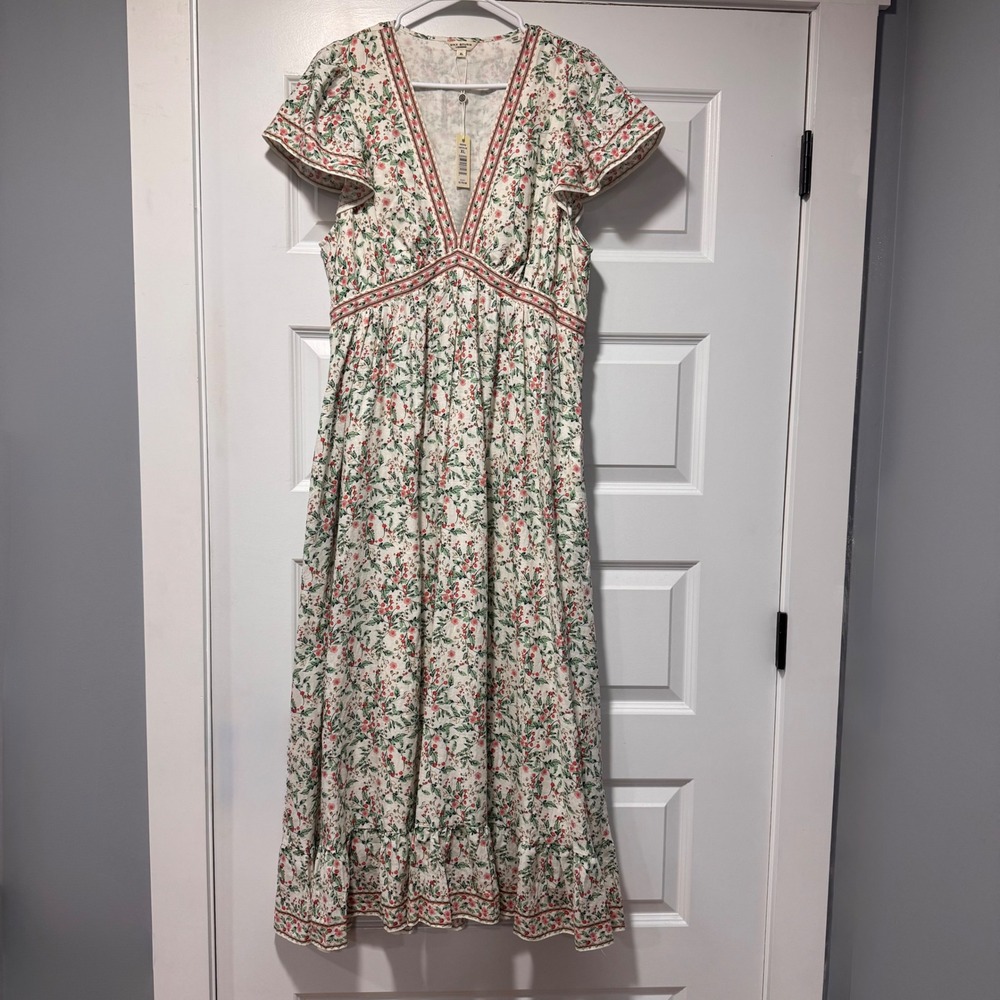 Max Studio London NWT XL Floral Boho Empire Waist Maxi Dress - Picture 2 of 11